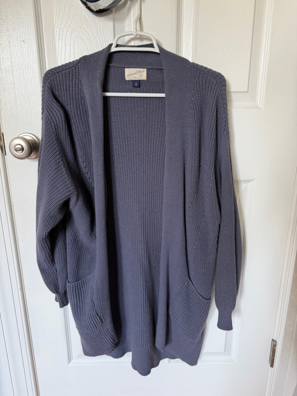 Universal Thread Open-Front Knit Cardigan - Slate Grey